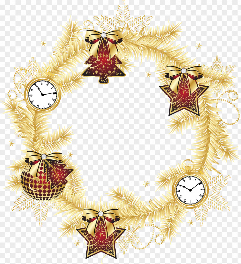 Christmas Wreath New Year Garland PNG