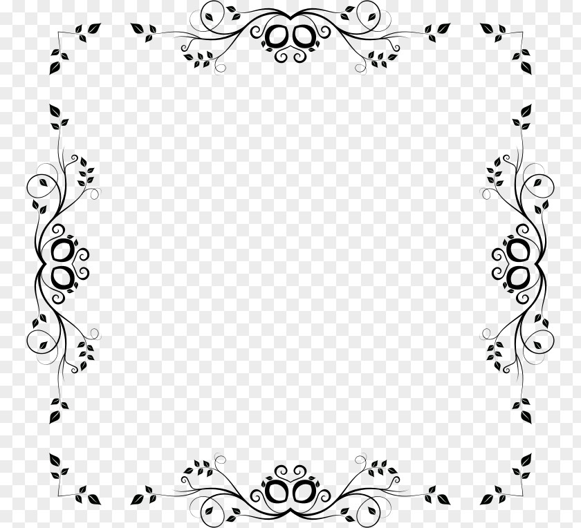 Design Borders And Frames Floral Clip Art PNG