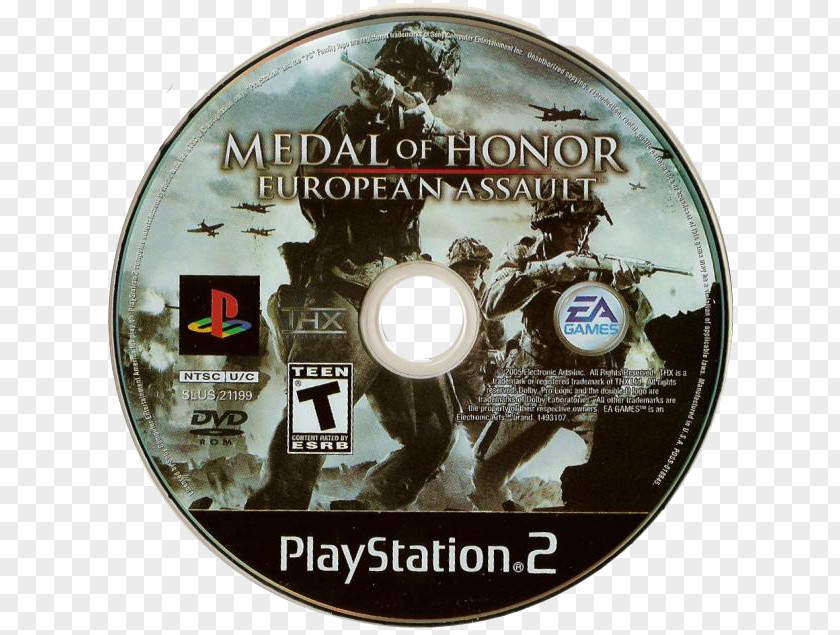 Dvd Medal Of Honor: European Assault PlayStation 2 DVD STXE6FIN GR EUR PNG
