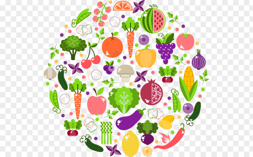 Fresh Vegetables Cartoon Ring Vegetarian Cuisine Vegetable Breakfast Nutrition Food PNG