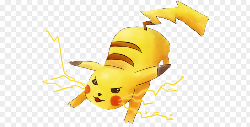 Pikachu Pokémon Yellow Thunderbolt Ash Ketchum Thunder Shock PNG