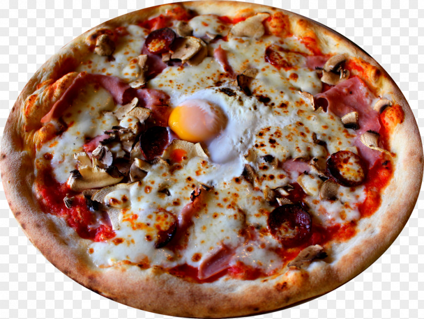 Pizza California-style Sicilian Ham Le Florentin PNG