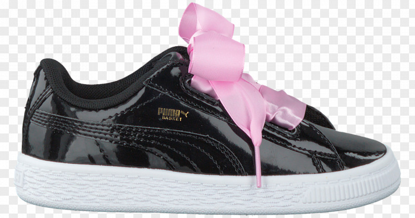 Puma Tennis Shoes For Women Sports Skate Shoe Basket Heart Patent PNG