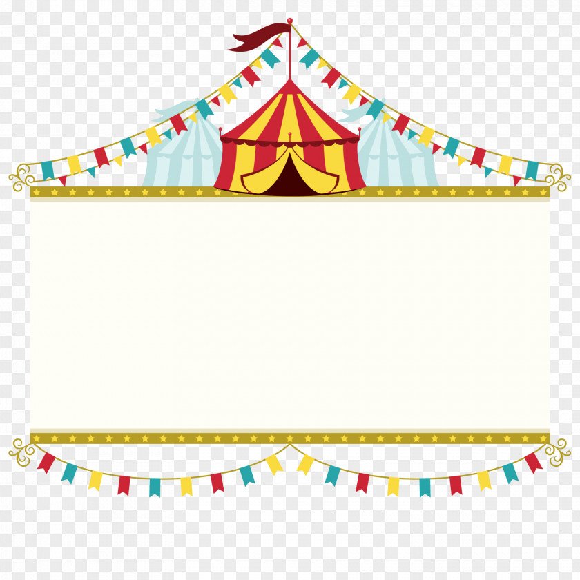 Vector Circus Brand Wedding Invitation Poster Banner PNG
