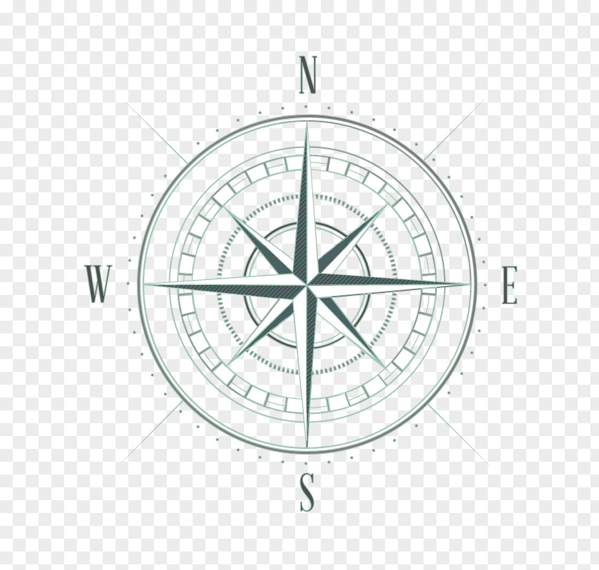 Vector Compass Drawing Sketch PNG