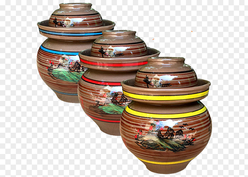 Ceramic Pickle Jar Hot Pot Pickling Bowl PNG