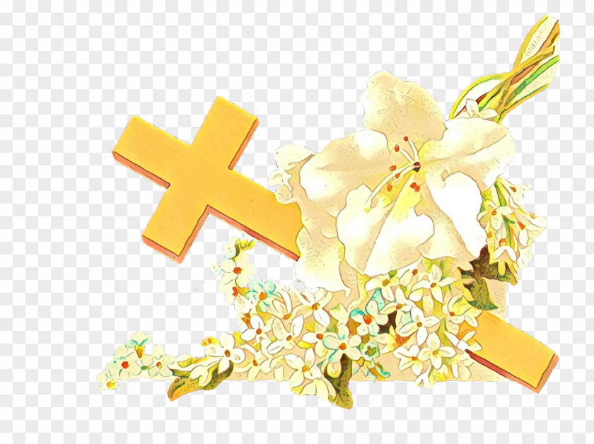 Clip Art Cut Flowers Christian Cross PNG