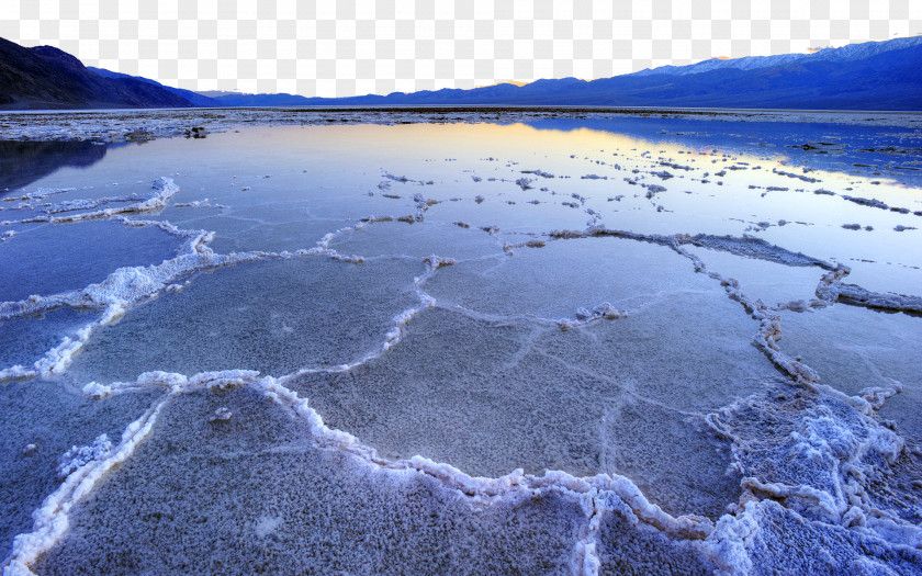 Dead Sea Salt And Thirteen Badwater Basin High-definition Television Video Wallpaper PNG