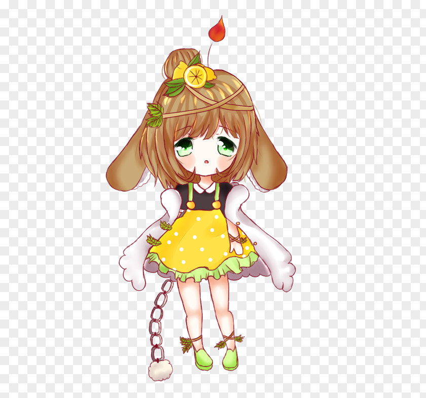 Doll Character Flower Clip Art PNG