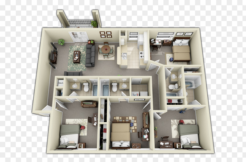 Layout Plan University Of Central Florida Boardwalk At Alafaya Trail House Apartment Owings Mills PNG