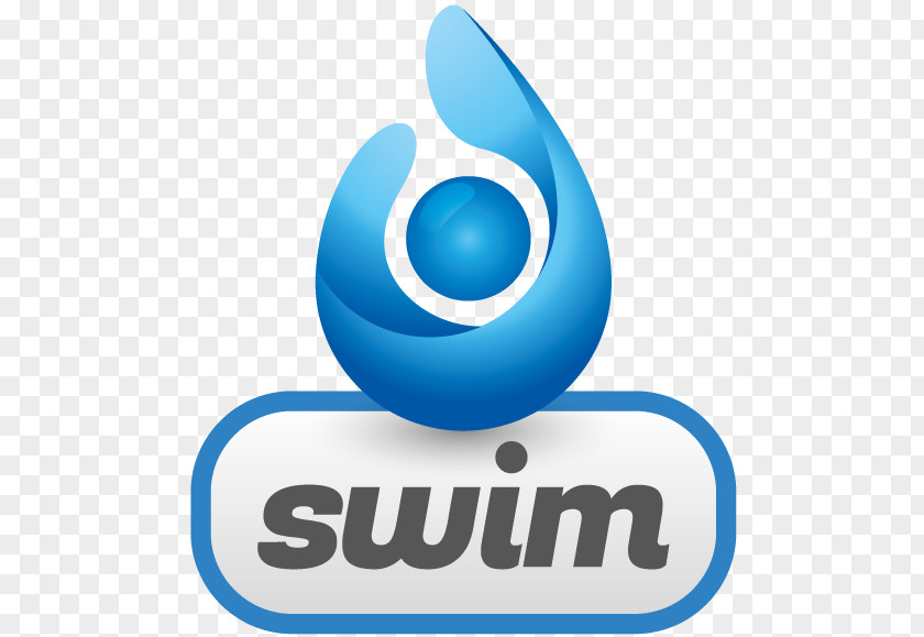 Swimming Float Logo Brand Product Design Font PNG