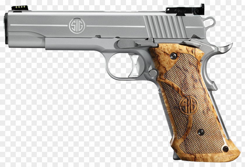 Handgun SIG Sauer 1911 .45 ACP Semi-automatic Pistol Firearm PNG