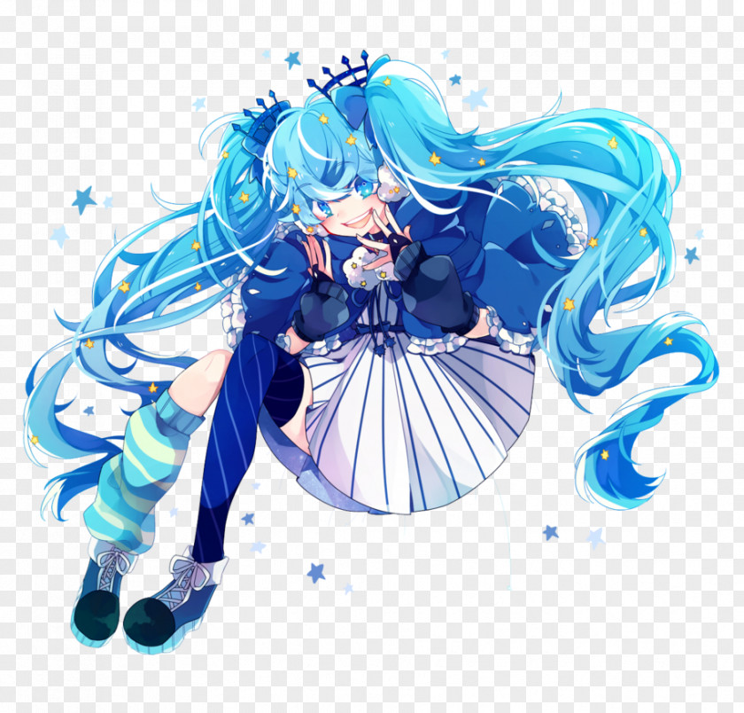 Hatsune Miku Vocaloid Rendering PNG