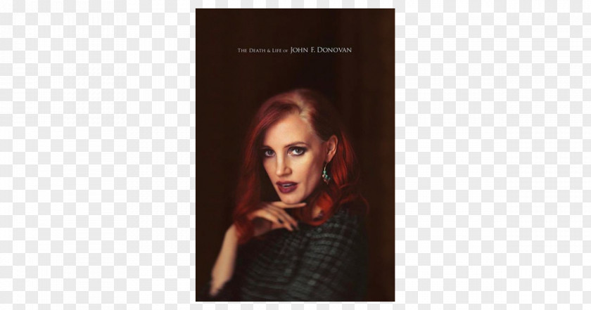 Jessica Chastain Hair Coloring Long Poster PNG