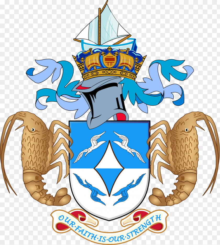 Crest Tristan Da Cunha Saint Helena Ascension Island British Overseas Territories Coat Of Arms PNG