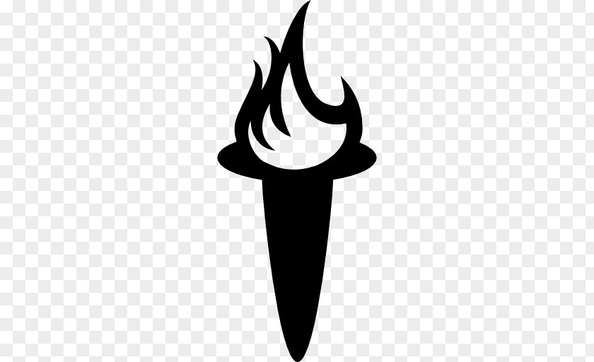 Silhouette Torch PNG