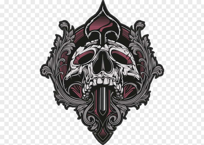 T-shirt Skull PNG