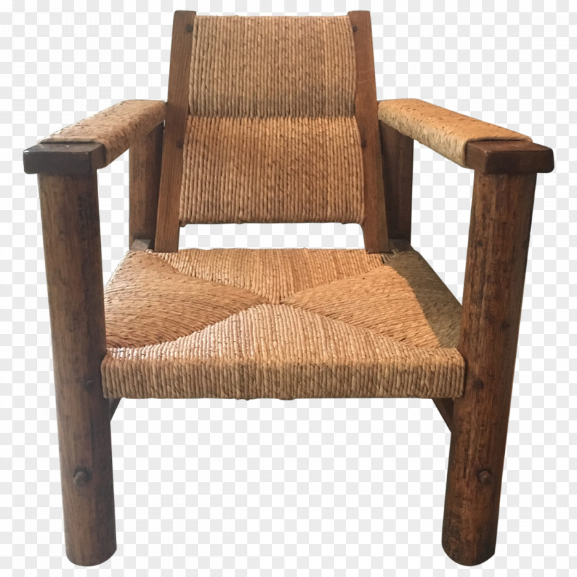 Chair Armrest Hardwood Garden Furniture PNG