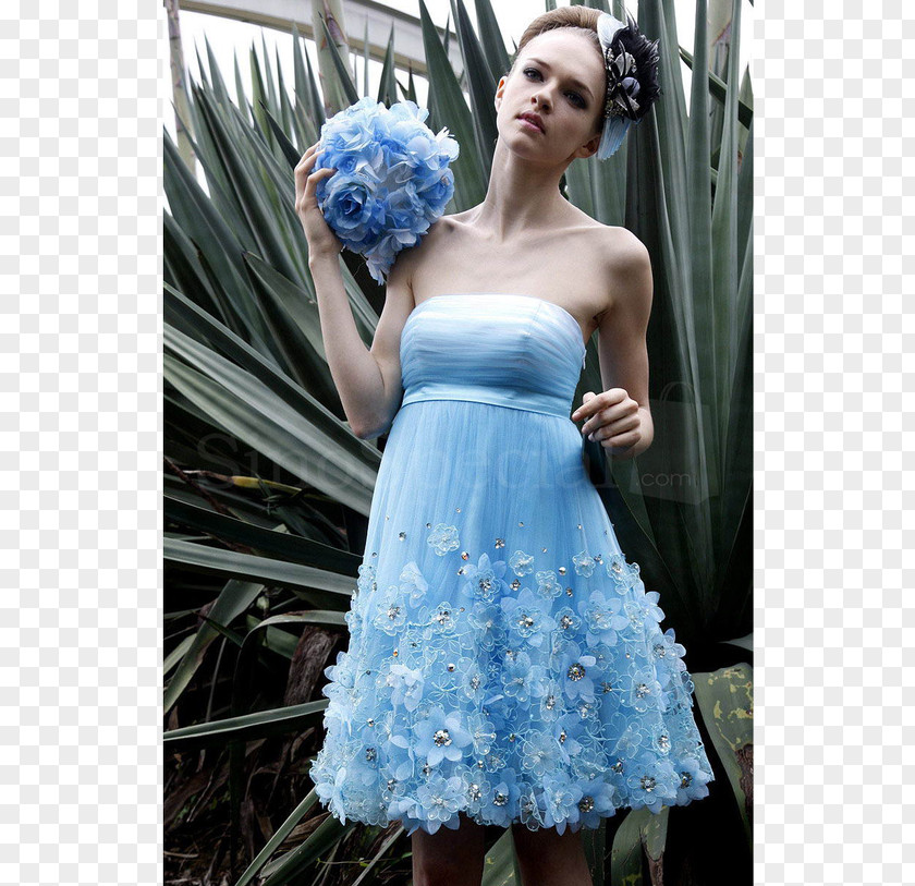 Dress Cocktail Wedding Blue Formal Wear PNG