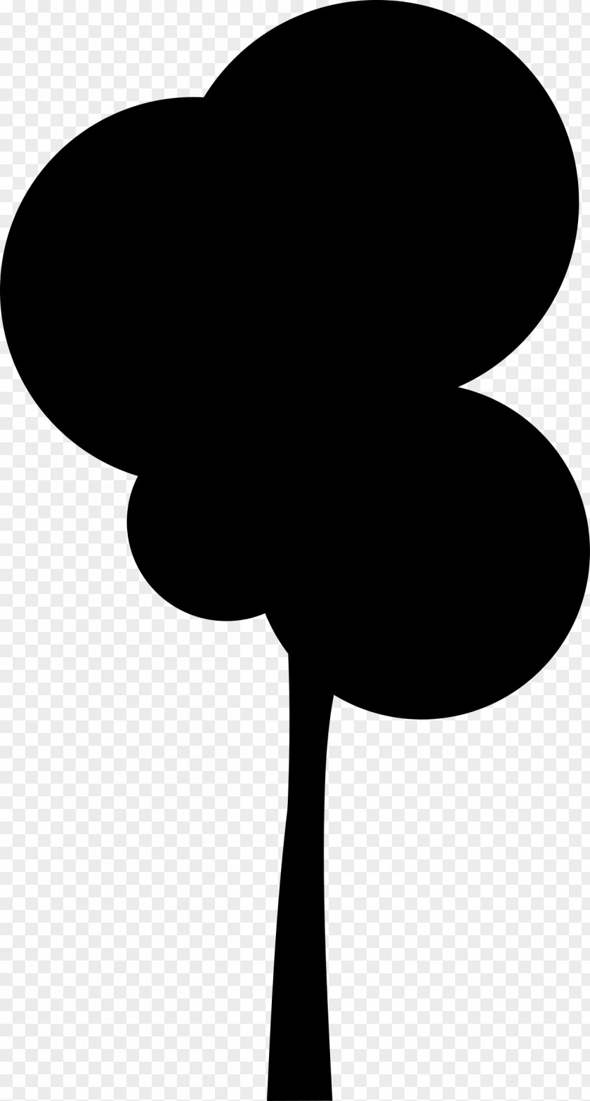 Flower Clip Art Silhouette Tree Black M PNG