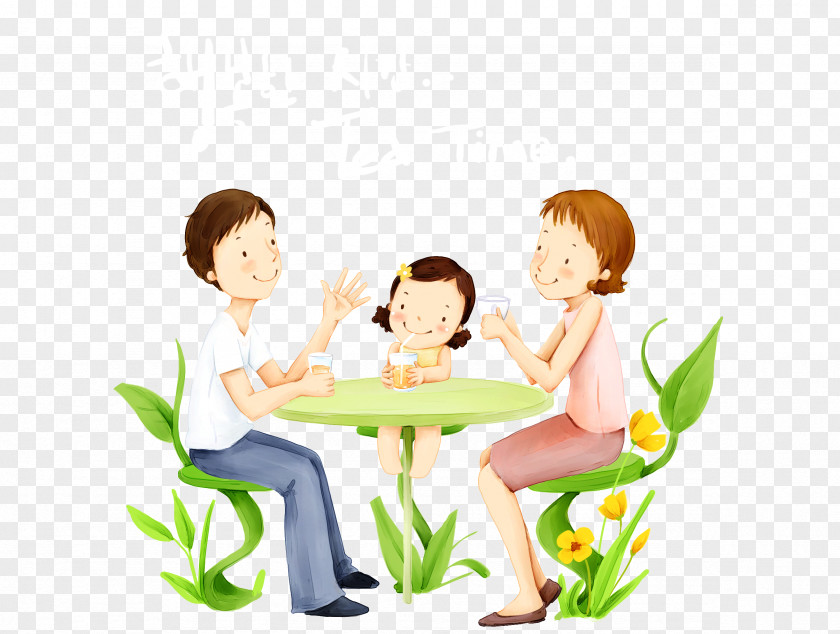Happy Family Happiness Child Illustration PNG