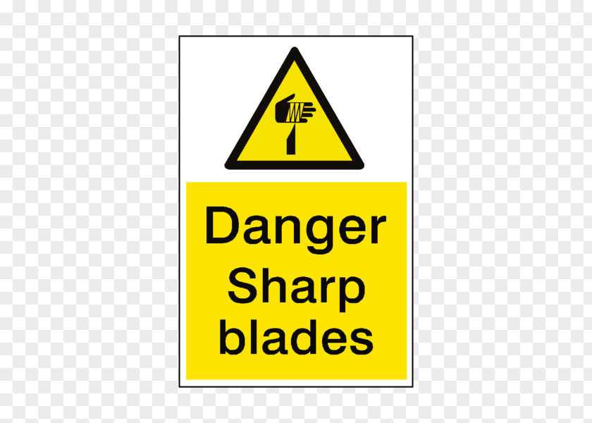 Sharp Blade Hazard Symbol Warning Label Electrical Injury Electricity PNG