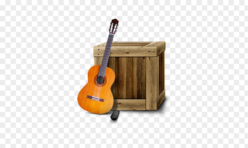 Edge Of The Box Guitar Wooden Corrugated Fiberboard PNG