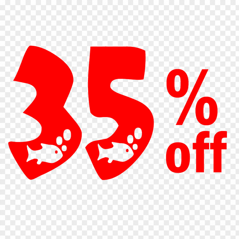 New Year Sale 35% Off Discount Tag. PNG