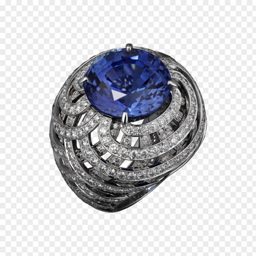 Sapphire Ring Cartier Jewellery Diamond PNG