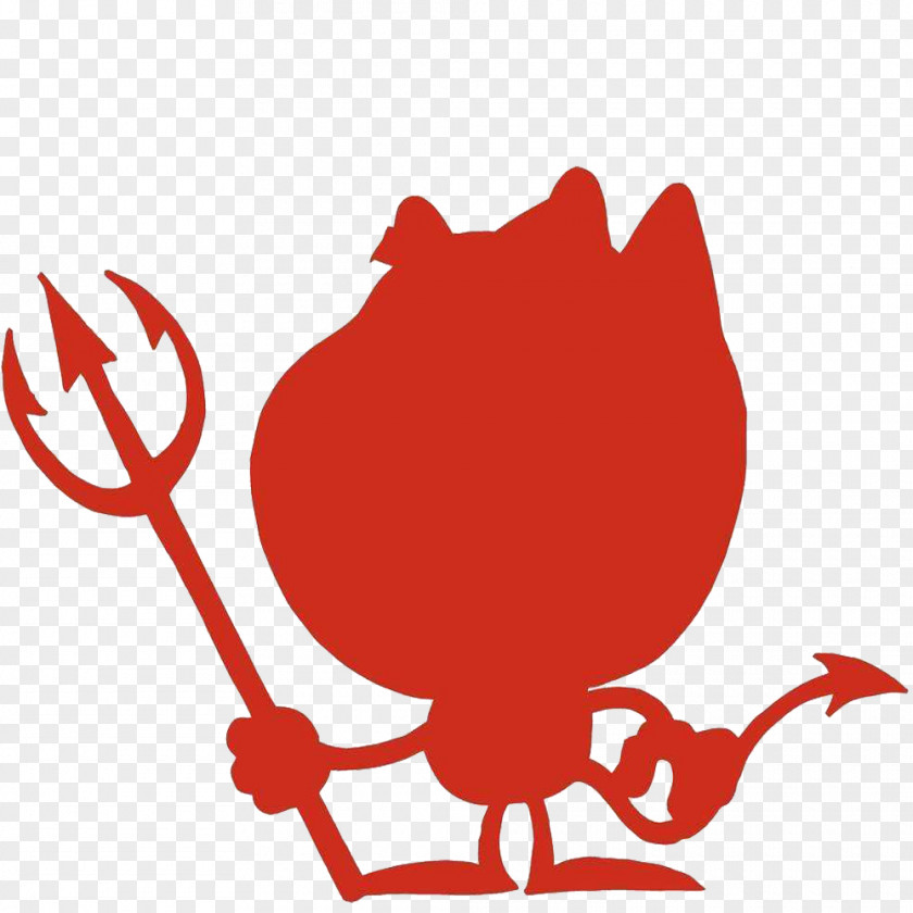 Satan Silhouette Devil Cartoon Clip Art PNG