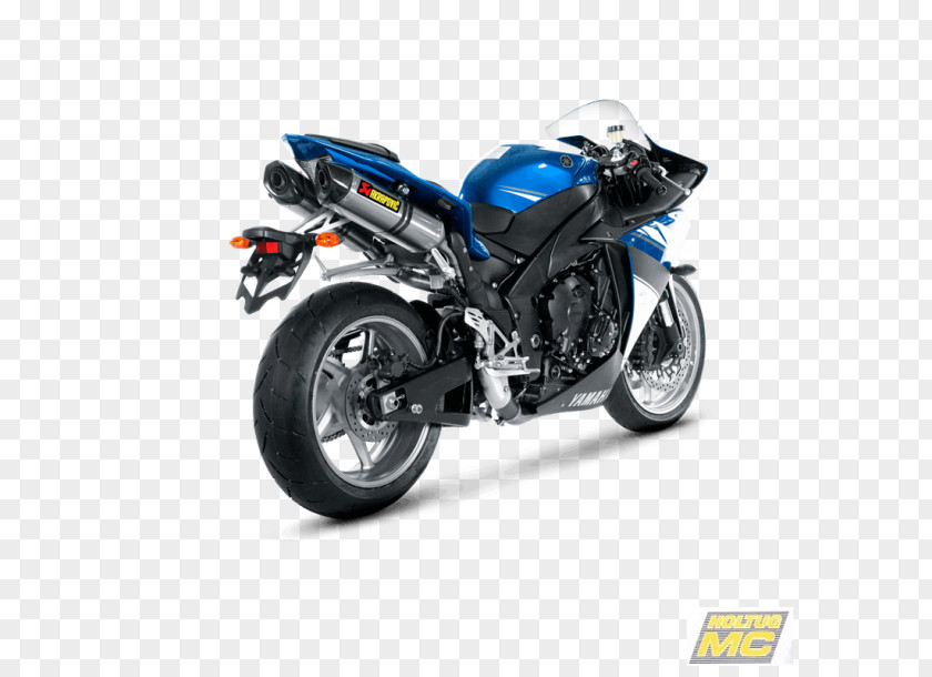 Motorcycle Exhaust System Yamaha YZF-R1 Akrapovič Muffler PNG