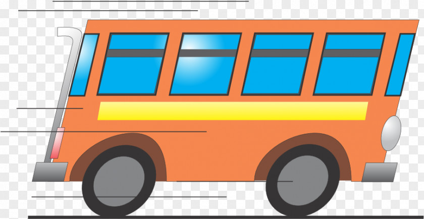 Public Transport Car School Bus Drawing PNG