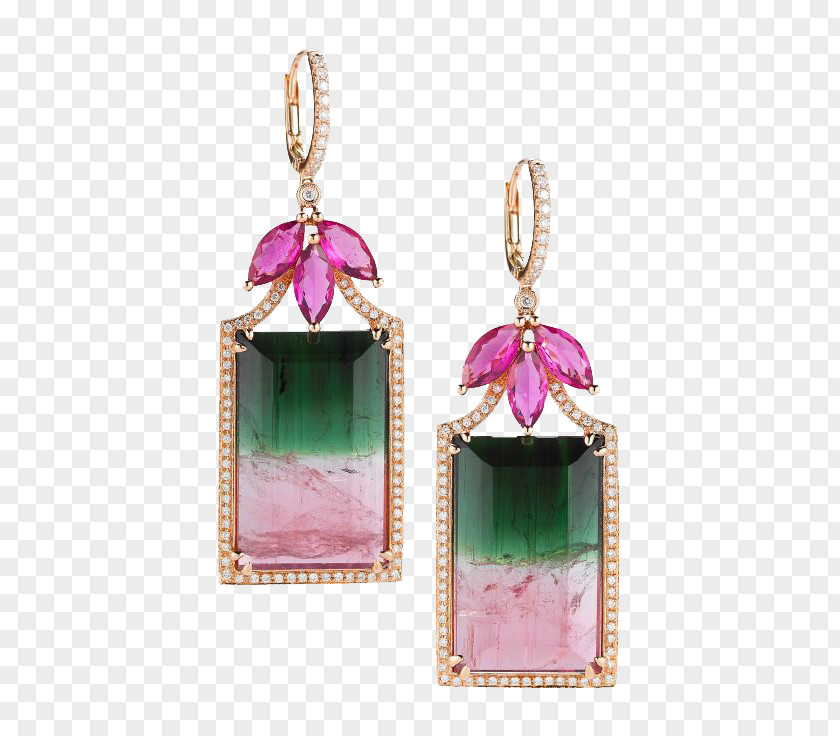 Square Emerald Earrings Earring Jewellery Tourmaline Diamond PNG