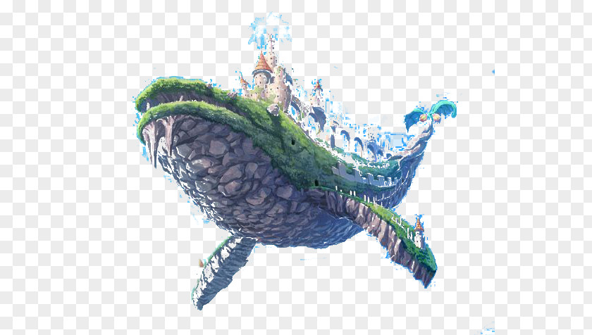 Whale Castle Rune Factory Frontier Wii Illustration PNG