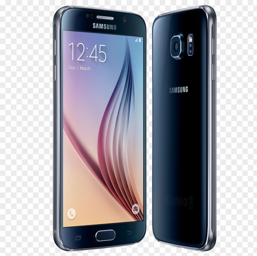 Galaxy Samsung S6 Edge 4G Black Sapphire Unlocked PNG