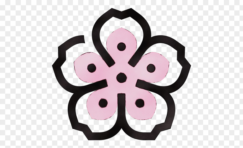 Plant Symbol Pink Pattern PNG