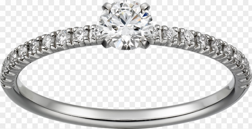 Ring Earring Cartier Engagement Diamond PNG