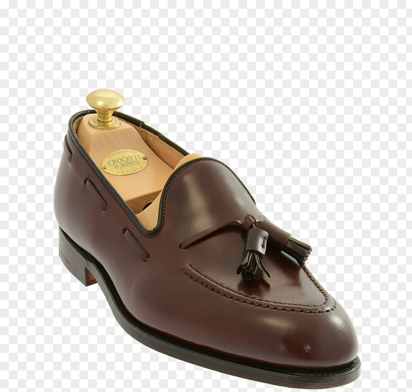 Burgundy Slip-on Shoe Crockett & Jones Calf Harrods PNG