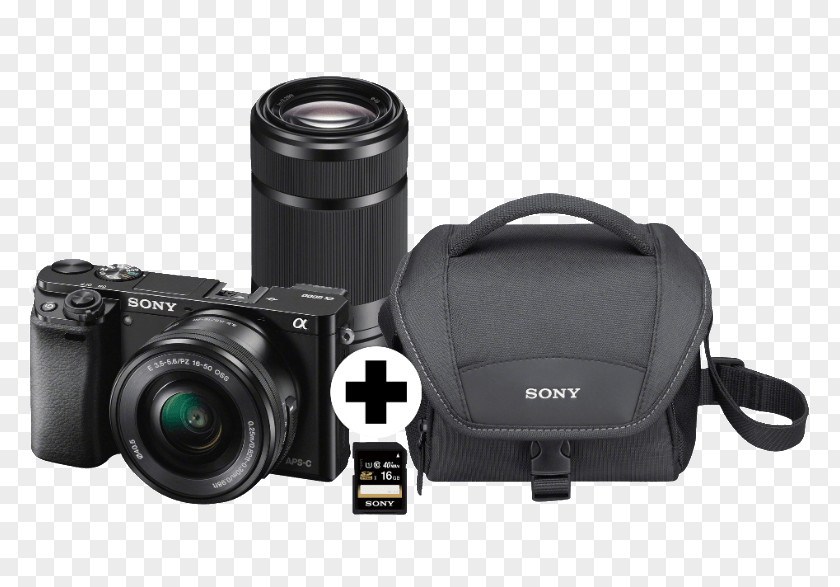 Camera Sony α6000 Mirrorless Interchangeable-lens E PZ 16-50mm F/3.5-5.6 OSS Digital SLR PNG