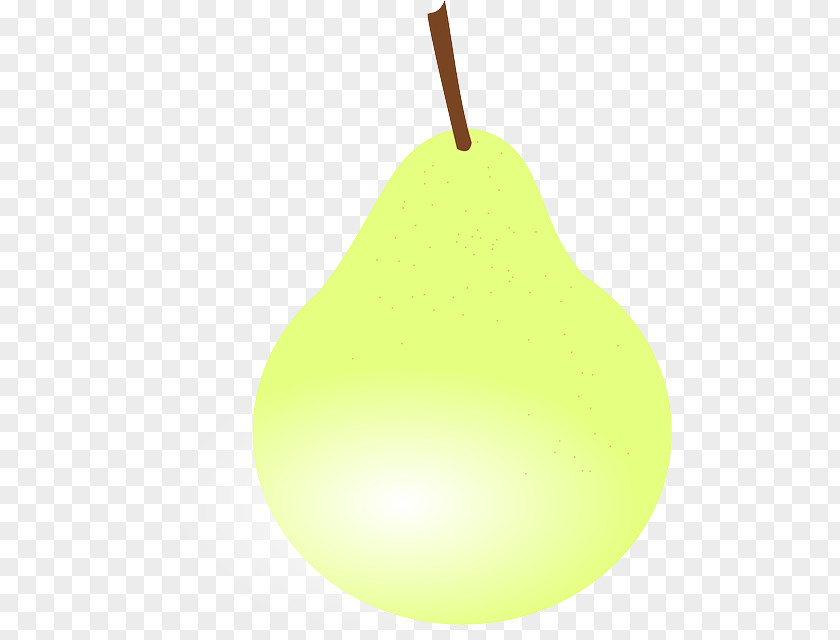 Shiny Yellow Pear Clip Art PNG