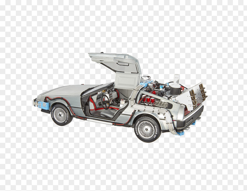 Delorean Time Machine Model Car Marty McFly DeLorean Back To The Future PNG