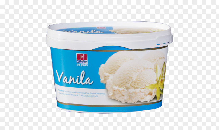 Ice Cream Vanilla Neapolitan Crème Fraîche Jual Es Krim Diamond PNG