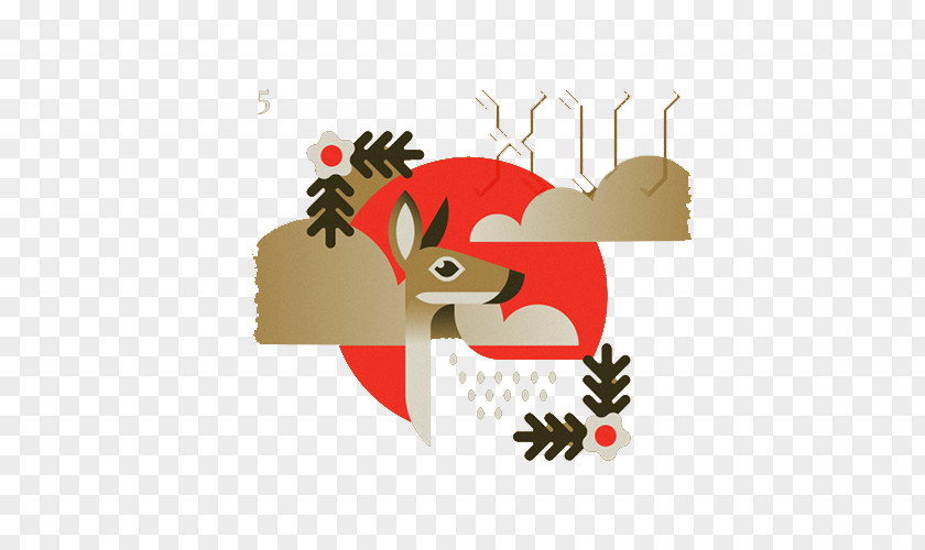 Jungle Deer Rainforest Illustration PNG