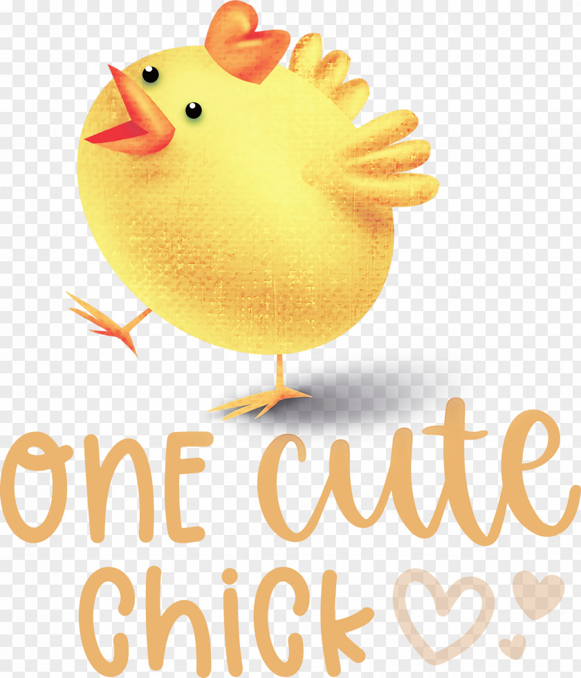 One Cute Chick Easter Day Happy PNG