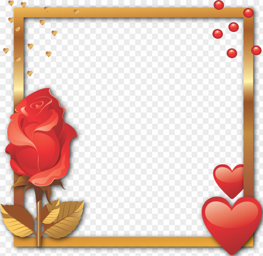 Pink Frame Picture Frames Heart Love PNG