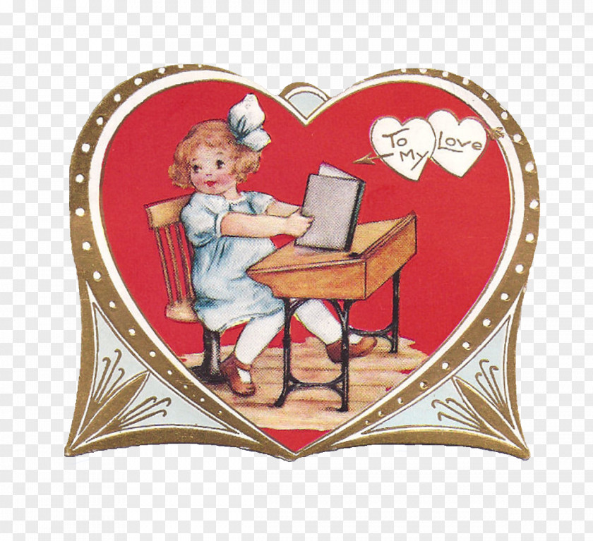 Vintage Card Valentine's Day T-shirt Heart Clip Art PNG