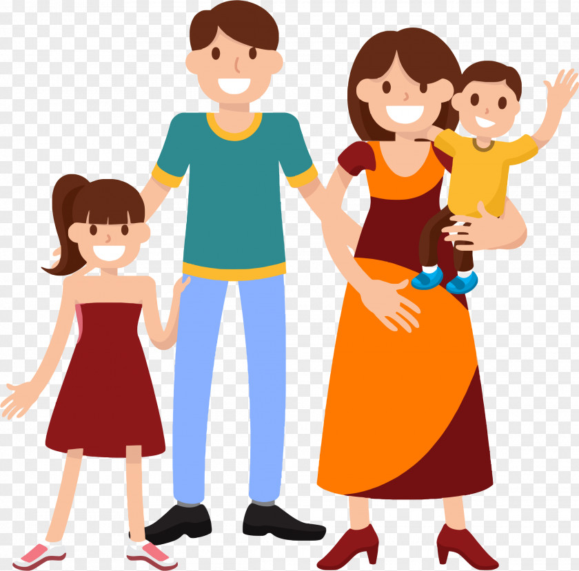 Family Cartoon Smile Happiness Clip Art PNG