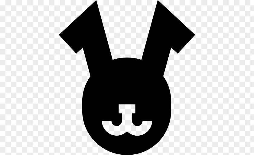 Rabbit ICON Logo Brand White Font PNG