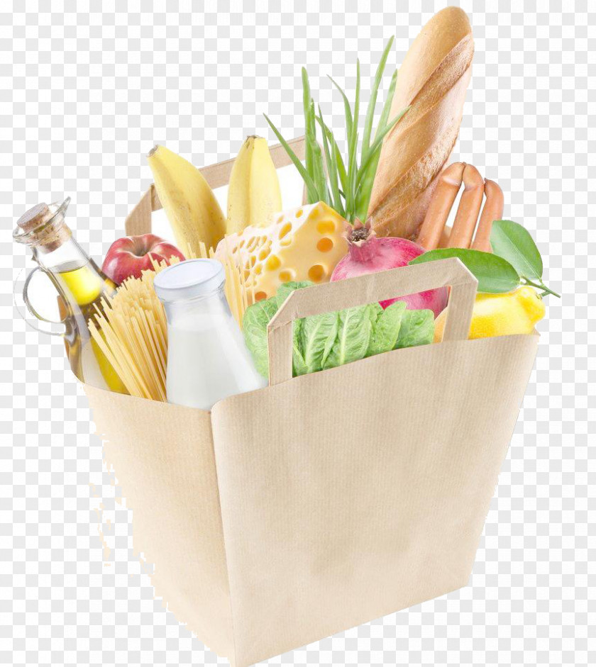 Shopping Bag Organic Food Grocery Store PNG