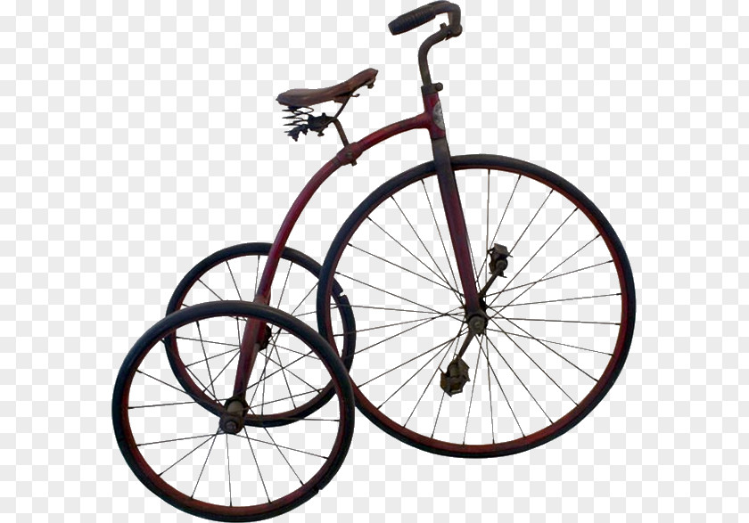 Vintage Car Upholstery Bicycle Wheel Saddle PNG